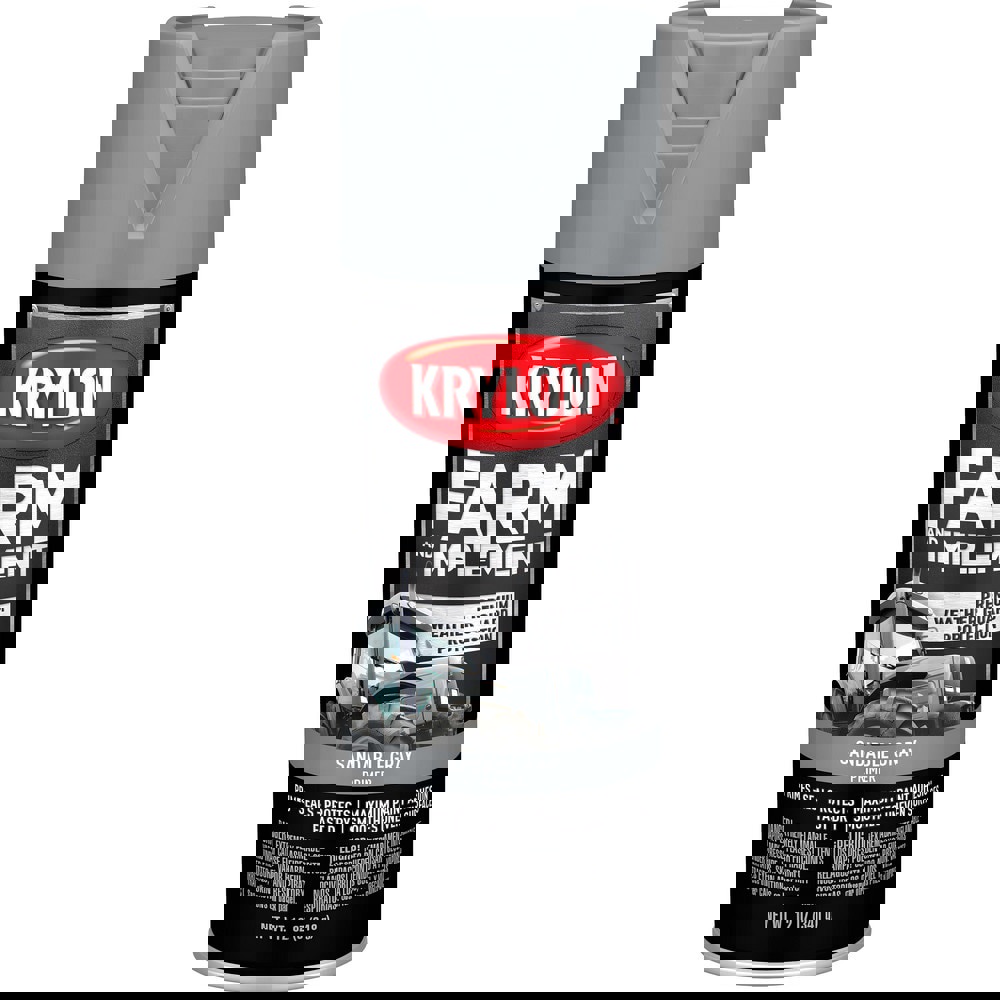 Spray Paints; Product Type: Spray Paint ; Type: Farm & Implement Paint ; Color: Sandable Gray ; Color Family: Gray ; Container Size (oz.): 12.000 ; Touch Dry Time: 15min